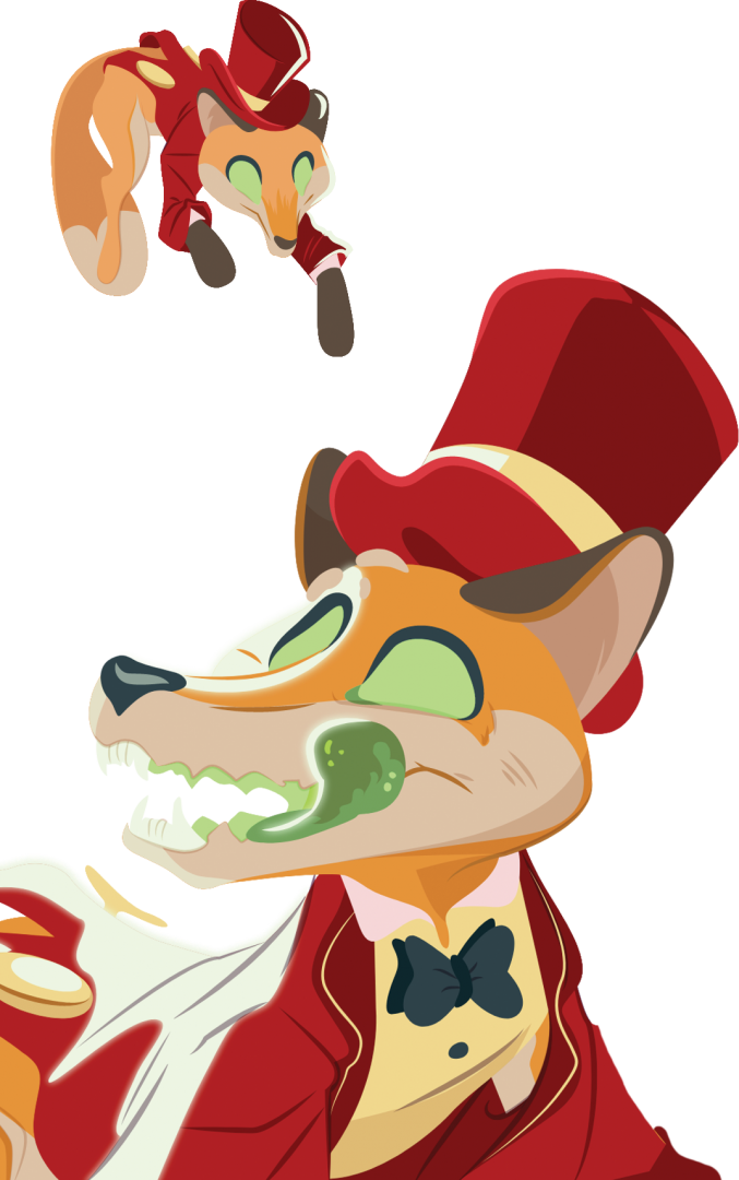 Foxes in top hats