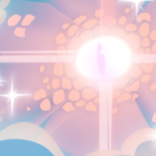 a giant eye in place of the sun