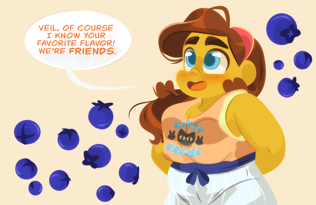 "Veil, of course I know your favorite flavor. We're friends." Gemini points out.