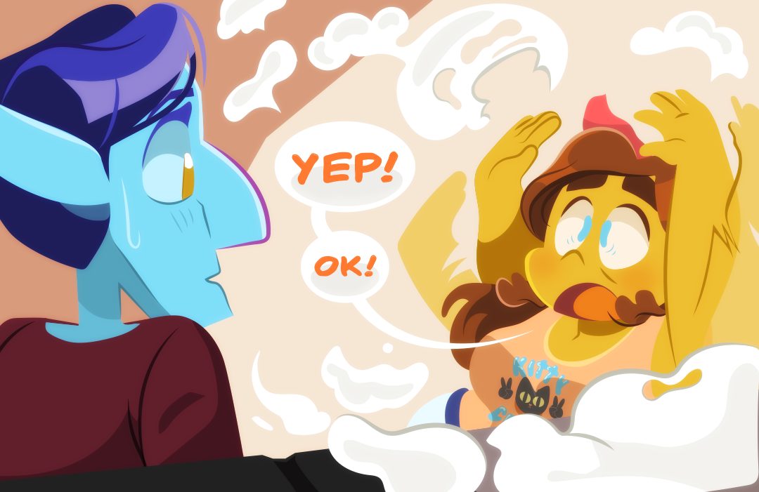 "YEP! Ok!" Gemini interjects, waving her arms frantically.