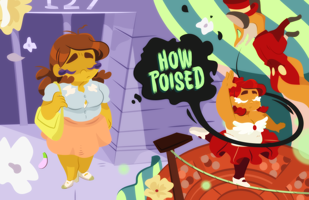 Gemini leaves the building. She sighs and stares at the ground miserably. Faded in the backdrop of her mind is another time. She is back at the circus, preforming flawlessly in front of a crowd more grand and with higher stakes than any interview could ever hope to have. Above her the fox ringleaders remark on how poised she is.