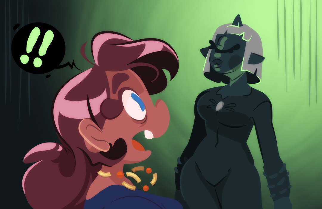 She looks up, and sees it is the cyclops trapeze artist from her first night at the circus!