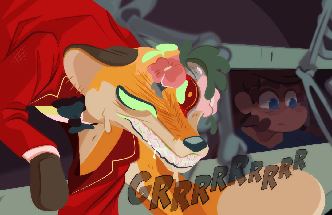 "GRRRRRRRRRR" Barley growls, mouth watering as she turns to face Gemini.