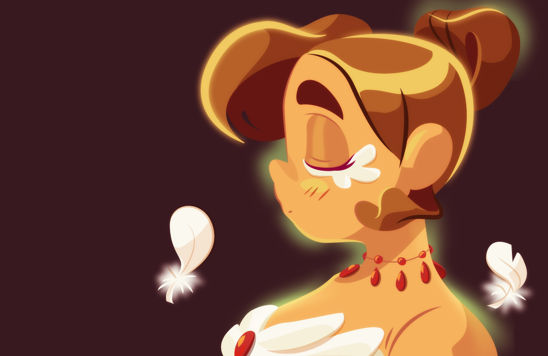 Gemini appears as her full circus self, tranced.