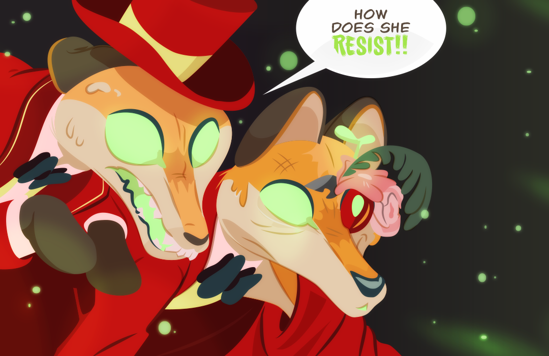 "How does she resist!?" Bay-Lily shouts. Barley is equally dumbfounded.